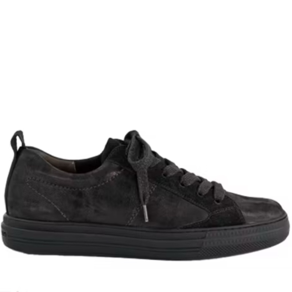 Black Leather Sneakers. color black suede Leather. US sizes